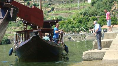 traditional Rabelo Boat used for Douro river cruises