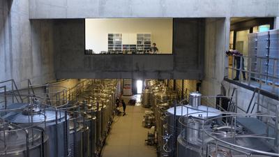Award wining wines at a modern winery