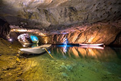Swiss Alps Day Trip: Gorges, Underground Lake & Wine from Geneva