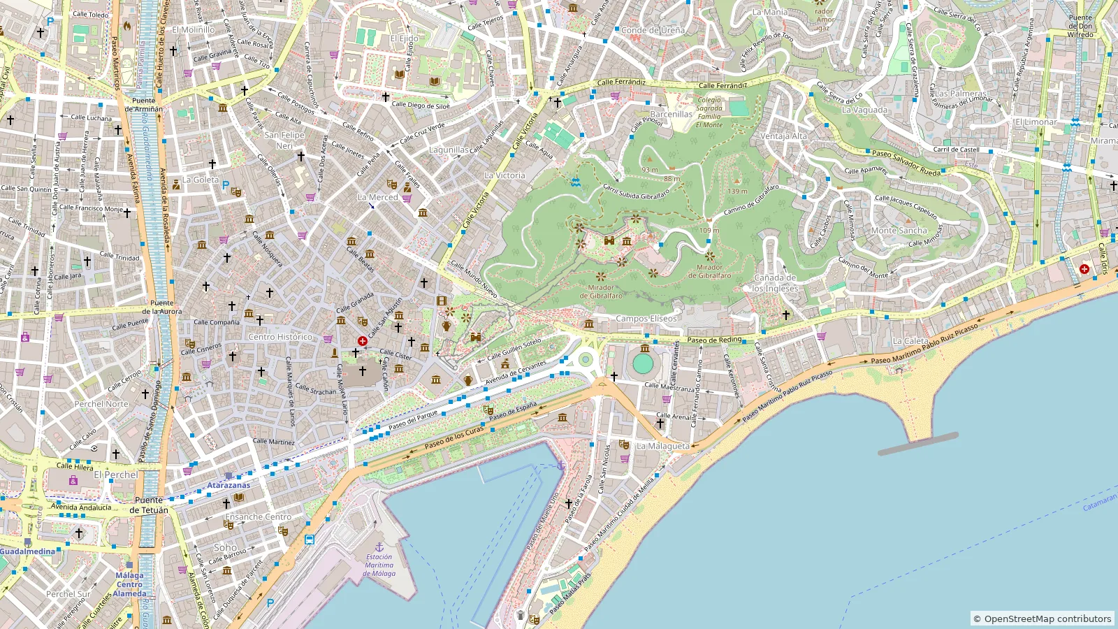 Map of this tour's route, with 10 marked stops