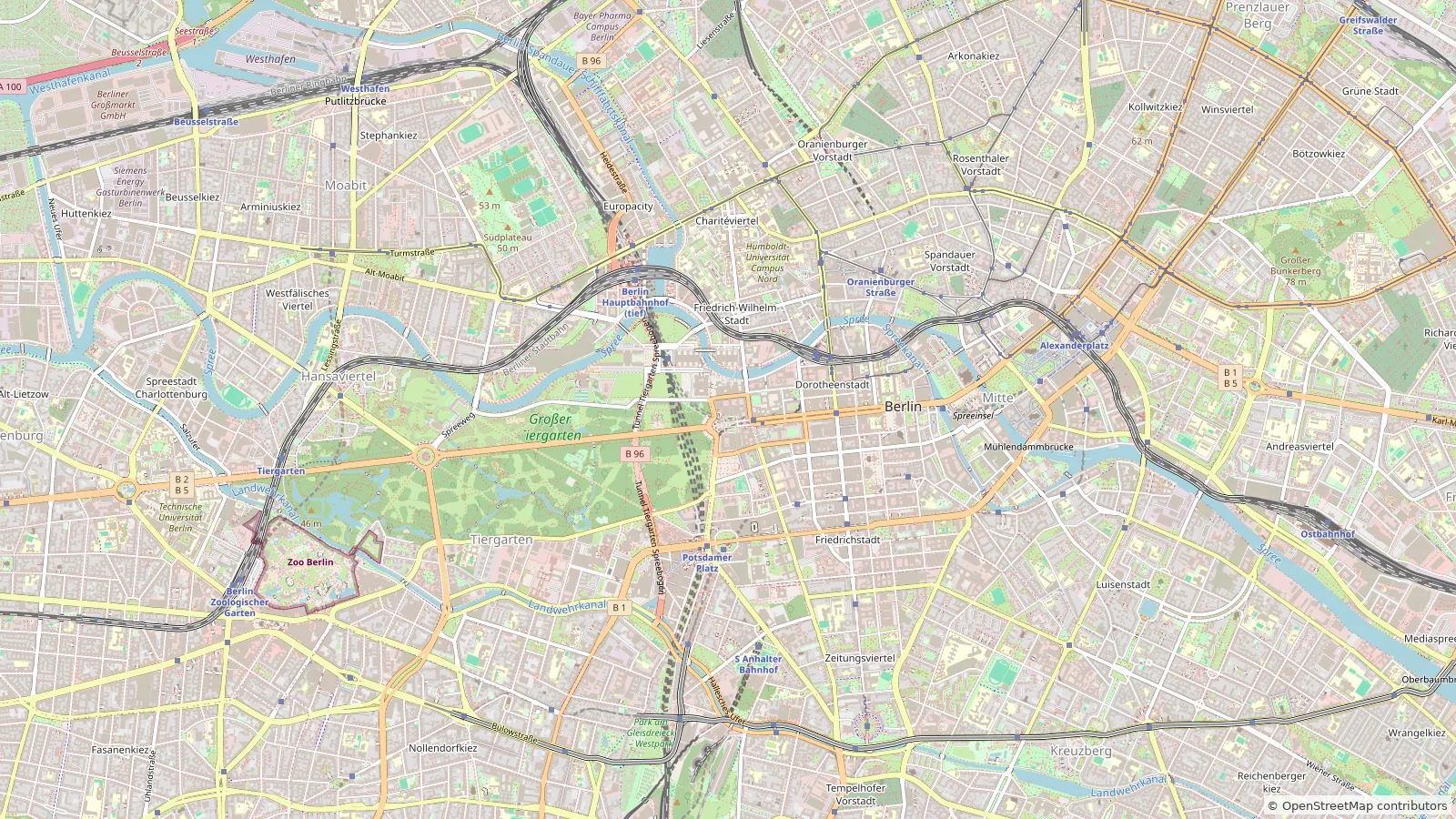 Mappa del percorso di questo tour, con 6 tappe segnate