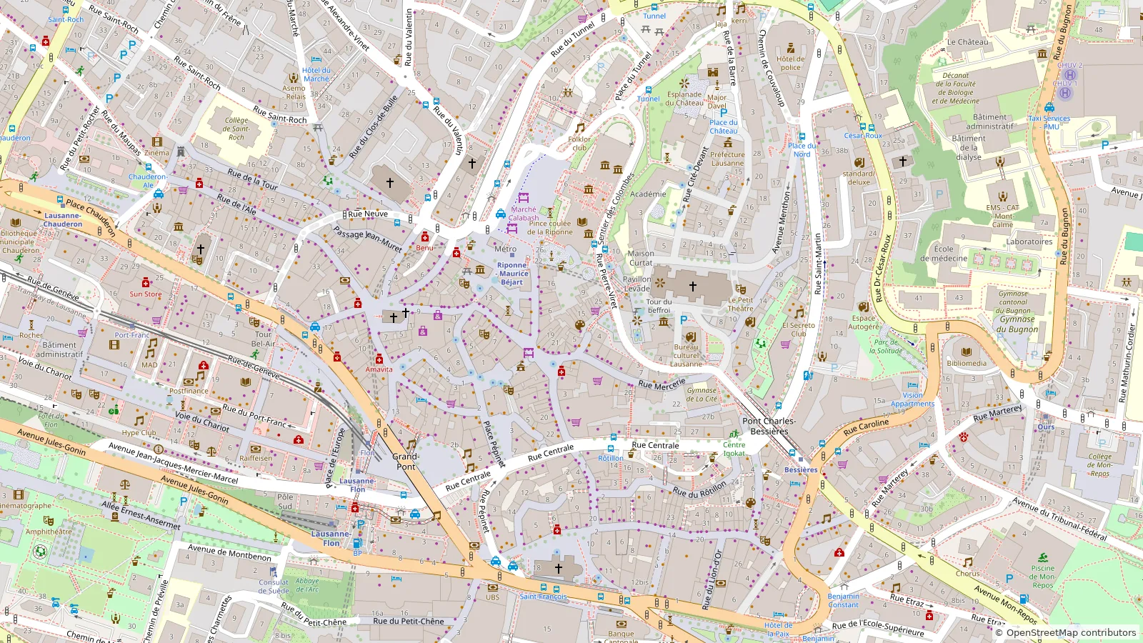 Map of this tour's route, with 8 marked stops