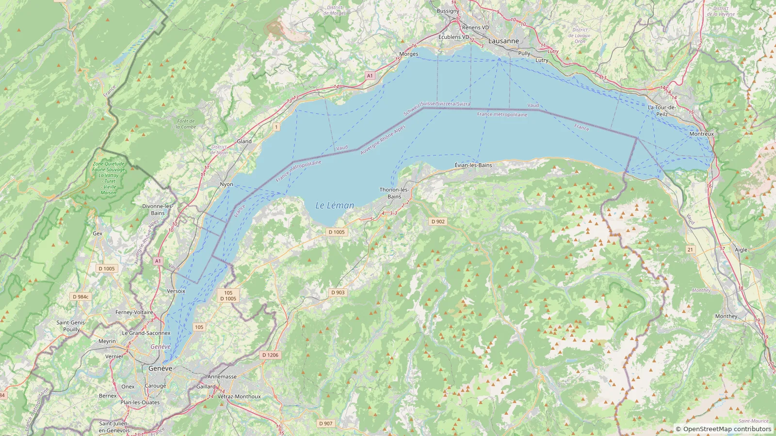 Map of this tour's route, with 7 marked stops