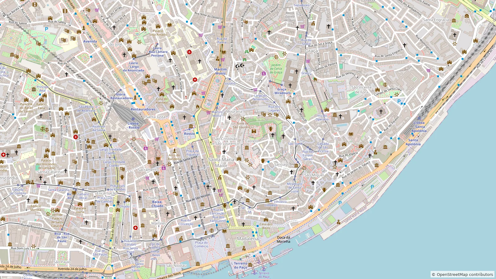 Map of this tour's route, with 10 marked stops