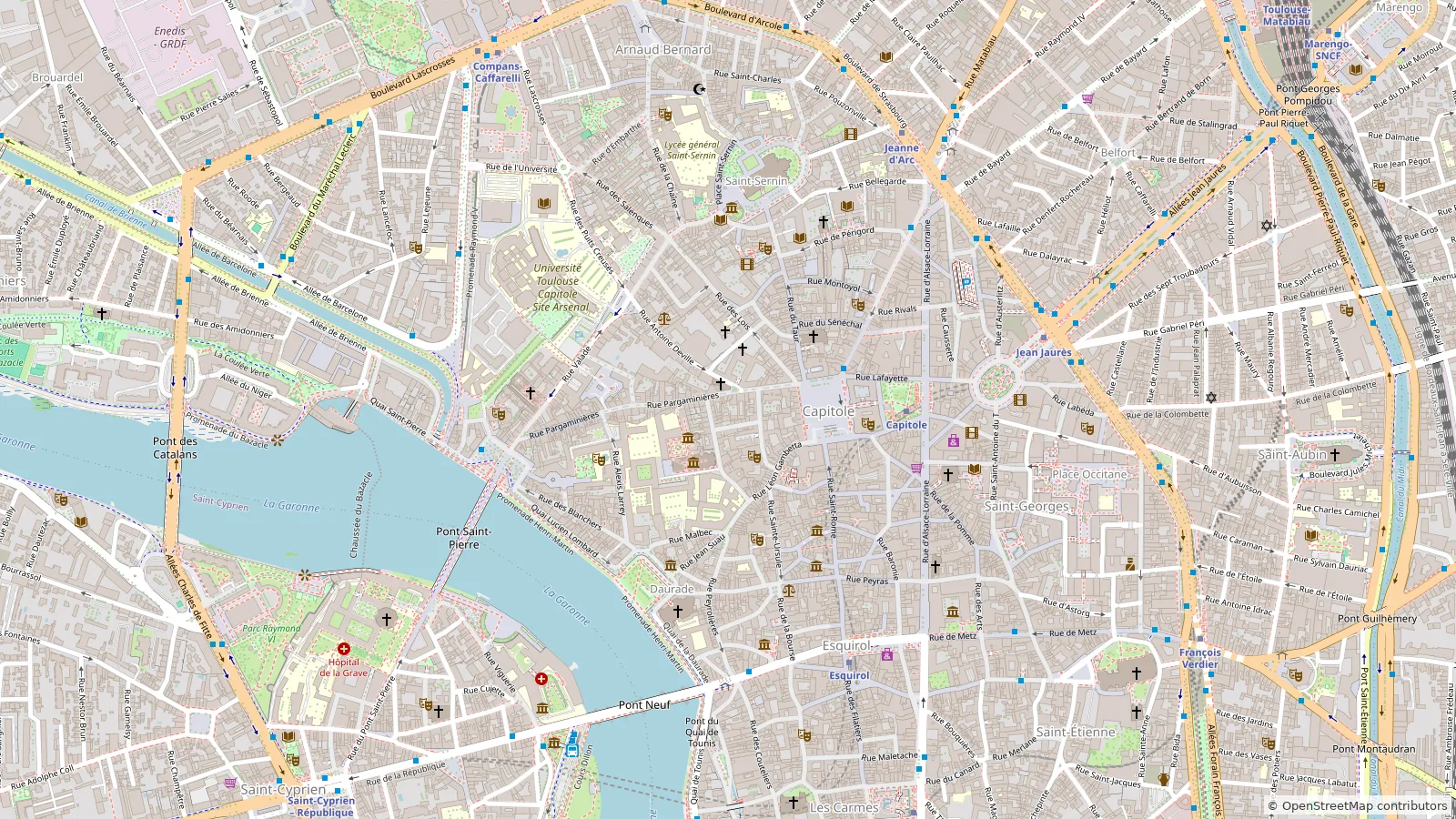 Map of this tour's route, with 5 marked stops