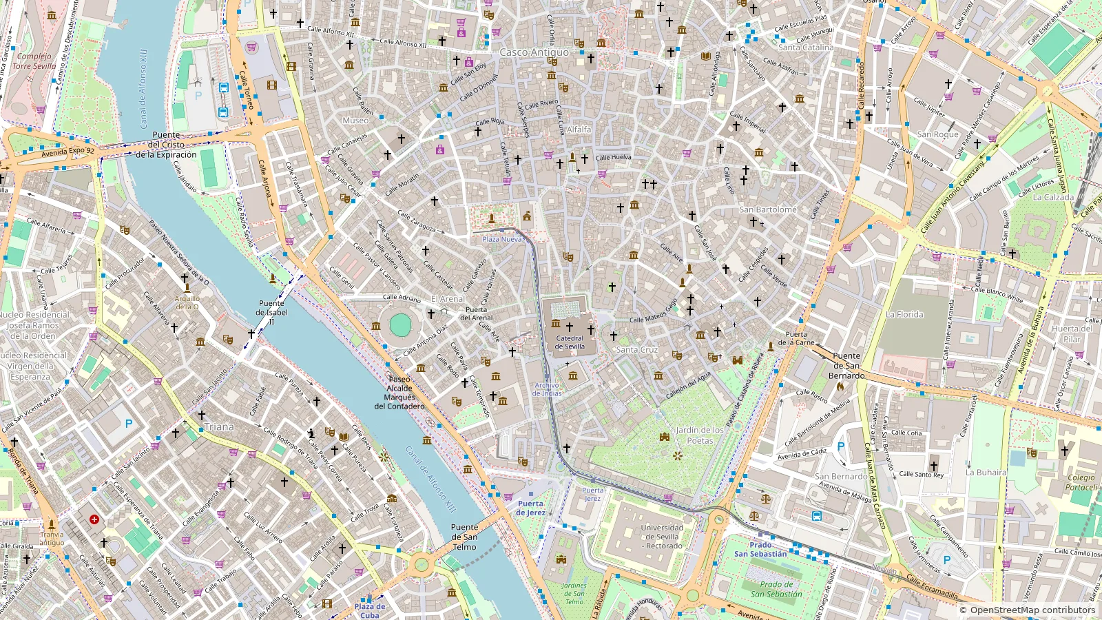Map of this tour's route, with 6 marked stops